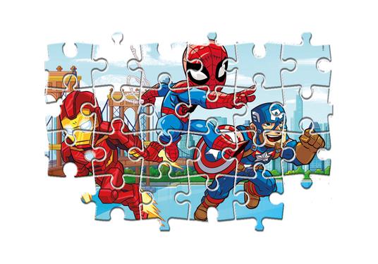 Clementoni Play For Future Marvel Super Hero 3x48 pezzi materiali 100% riciclati Made in Italy, puzzle bambini 4 anni+, 25257 - 5