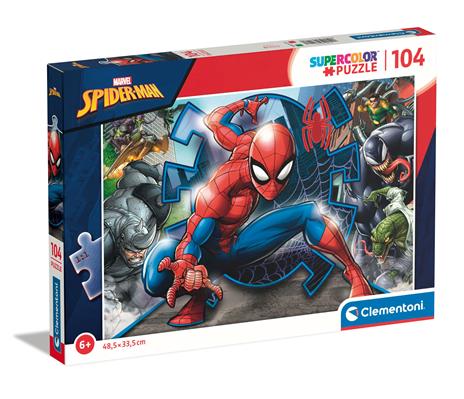 Marvel Spider-Man 104 pezzi Supercolor Puzzle