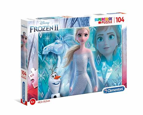 Disney Frozen 2 104 pezzi Supercolor Puzzle