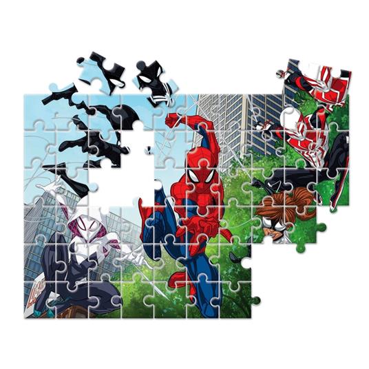 Clementoni Play For Future Marvel Spiderman 104 pezzi materiali 100% riciclati Made in Italy, puzzle bambini 6 anni+, 27151 - 4