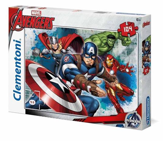 Puzzle 104 Pz. Avengers. Capitan America. Clementoni (27973)