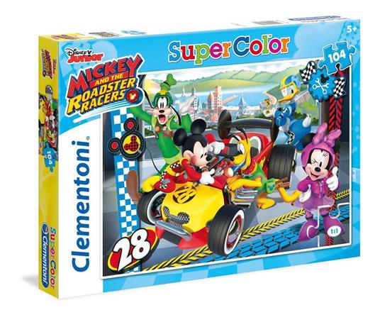 Topolino e gli Amici del Rally. Puzzle da 104 Pezzi - Clementoni - Super  Color - Puzzle da 100 a 300 pezzi - Giocattoli | IBS