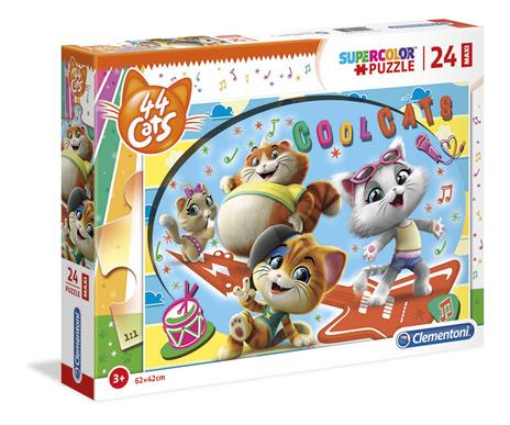 44 Cats 24 maxi pezzi Supercolor Puzzle