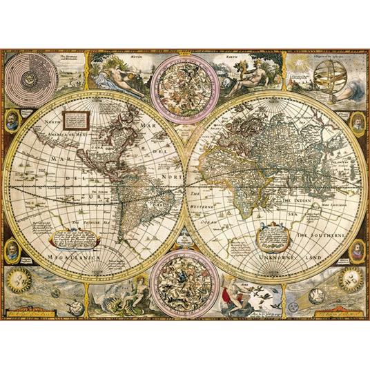 Puzzle Clementoni 3000 pezzi. Old Map - Clementoni - High Quality