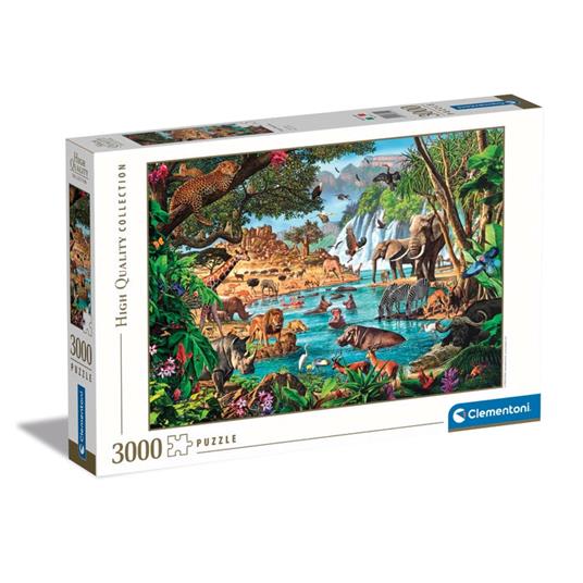Puzzle African Waterhole 3000 Pezzi High Quality Collection