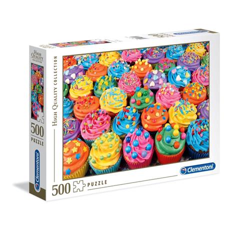 Puzzle 500 Pz. High Quality Collection. Colorful Cupcakes - Clementoni -  High Quality Collection - Puzzle da 300 a 1000 pezzi - Giocattoli