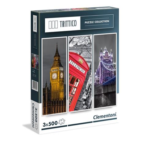 Puzzle Trittico 3 X 500 Pz. Londra - 2