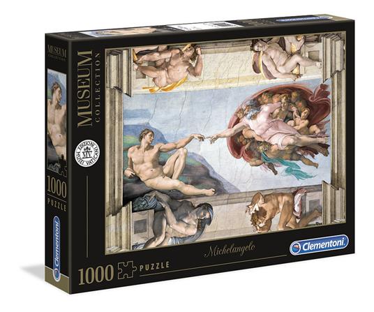Michelangelo Creazione dell'uomo 1000 pezzi Museum Collection - Clementoni  - High Quality Collection - Puzzle da 300 a 1000 pezzi - Giocattoli | IBS