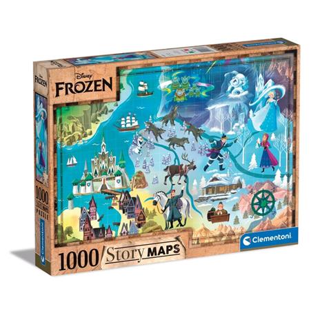 Puzzle 1000 pezzi Frozen Disney Story Maps