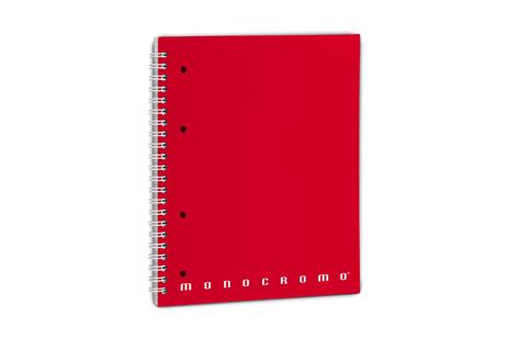 Quaderno Maxi Skip Monocromo, a righe, 70Ff/Sh con Microperforazione e 4 Fori - 22 x 29,7 cm - 4