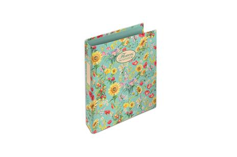 Cartella ad anelli A4 Pigna Nature Flowers 4 anelli - 27 x 32 cm - 3