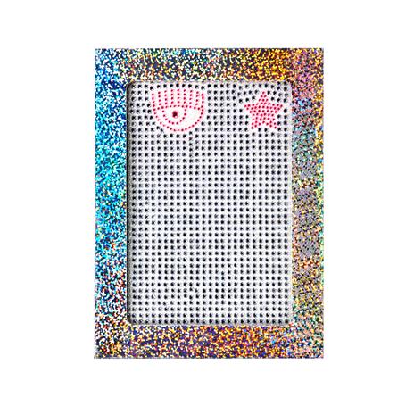 Diario 16 mesi, Chiara Ferragni, 2023-2024, argento con strass - 13,2 x 18,3 cm - 2