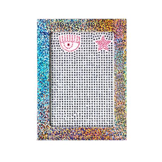 Diario 16 mesi, Chiara Ferragni, 2023-2024, argento con strass - 13,2 x  18,3 cm