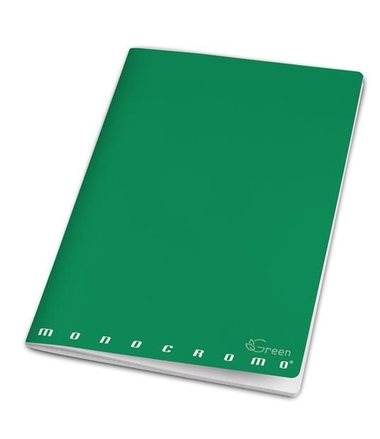 Quaderno Maxi Skip Monocromo Green, a righe, 60 Ff/Sh con Microperforazione  e 4 Fori - 22 x 29,7 cm - Monocromo - Cartoleria e scuola