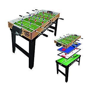 Tavolo 4 In 1 Maxi 4Vs4 Calcetto Ping Pong Carambola Hockey