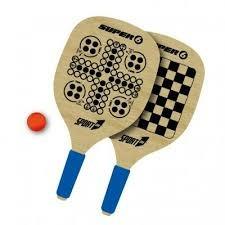 Coppia racchette super 6 giochi in 1. Sport One 704100046