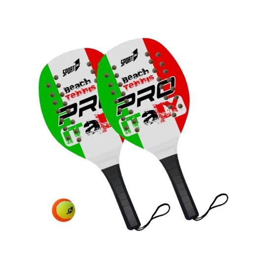 Coppia Racchette Beach Tennis Pro Italia Con Pallina - Sport One - Per  l'attività motoria - Giocattoli | IBS