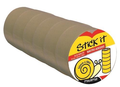 Nastro Adesivo Stick It 50mmx66mt da Imballo Avana Torre pz. 6