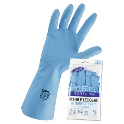 Guanti riusabili in nitrile – azzurro XL