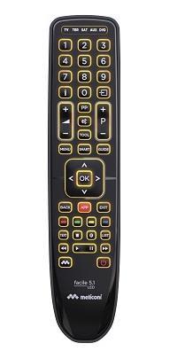 Meliconi Facile 5.1 LED telecomando IR Wireless DTT, DVD/Blu-ray, SAT, TV  Pulsanti - Meliconi - TV e Home Cinema, Audio e Hi-Fi | IBS