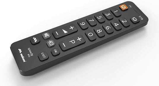 Meliconi Speedy Big 2.1 Telecomando Universale 2 in 1 con tastiera  semplificata, ideale per comandare TV e 1 decoder esterno, piccolo e  maneggevole - Meliconi - TV e Home Cinema, Audio e Hi-Fi | IBS