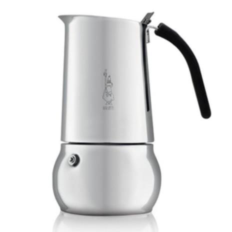 Bialetti Kitty Moka pot Nero, Acciaio inossidabile