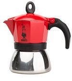 Bialetti Moka induction 0,4 L Rosso, Argento