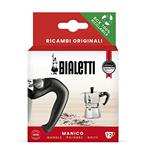 Bialetti Ricambi, Include 1 Manico con Spinotto, Compatibile con Moka Express e Elettrika (1/2 Tazze)