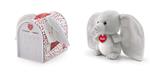 Trudi Love Box. Orecchiotti Trudino Elefante Peluche