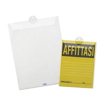 Buste Porta Avvisi In Ppl Trasparente 22x30 - Lisce - 10pz.