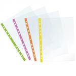 Busta Trasparente A Foratura Universale Colore Fluo 22X30 150 Micron Lucida Superior Conf.10 Pz.