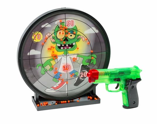 Set Pistola + Target Zombie Crisis Big Calibro 6 Mm