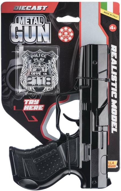 Pistola Polizia Black 8 Colpi