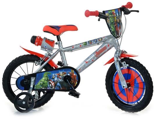 Bicicletta Per Bambino 14 2 Freni The Avengers Grigia - Avengers -  Biciclette e monopattini - Giocattoli