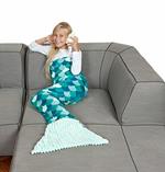 Coperta Kanguru Sirena Kids. Turchese