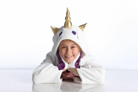 Coperta Kanguru Unicorn blanket. Bianco-Viola - 4