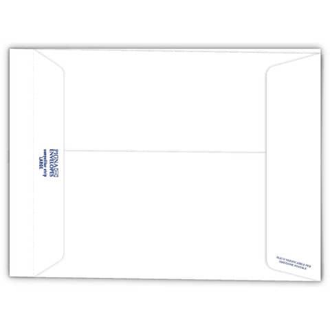 Buste bianche a sacco large con soffietti laterali e chiusura a strip (250) – 190×260 mm
