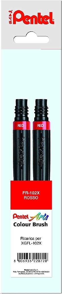 Refill Pentel Color Brush Set 2 Pezzi Rosso