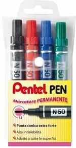 Set 4 pennarelli colorati Pentel MW85