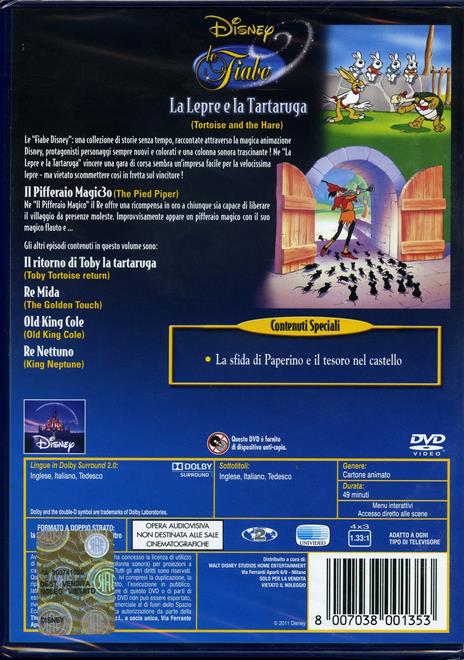 Le fiabe Walt Disney. La lepre e la tartaruga e altre storie di Wilfred Jackson - DVD - 2