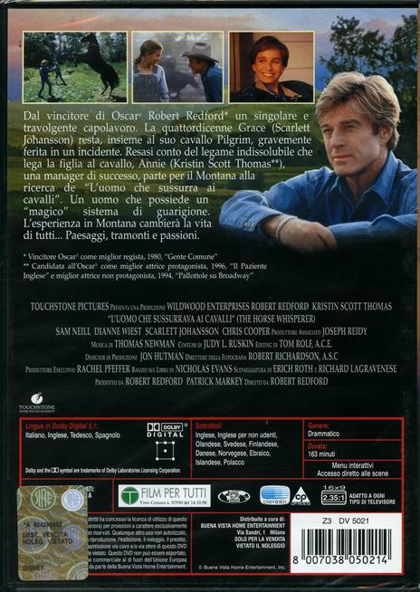 uomo che sussurrava ai cavalli di Robert Redford - DVD - 2