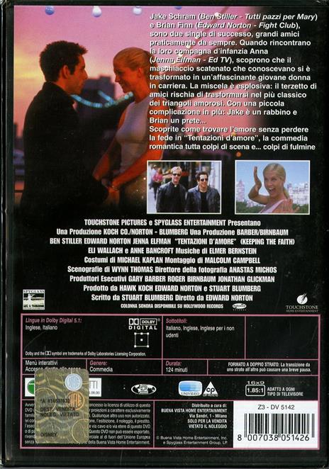 Tentazioni d'amore di Edward Norton - DVD - 2