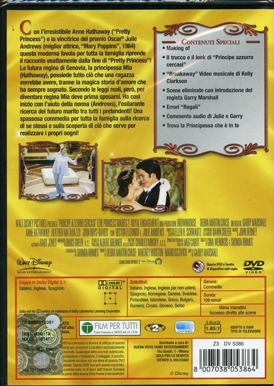 Principe azzurro cercasi di Garry Marshall - DVD - 2