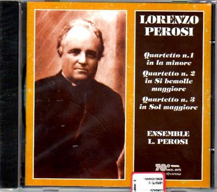 Quartetti n.1, n.2, n.3 - CD Audio di Lorenzo Perosi