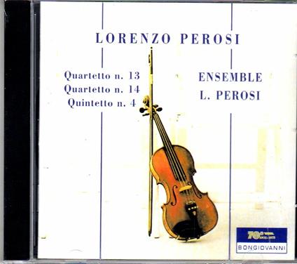 Quartetti n.13, n.14 - Quintetto n.4 - CD Audio di Lorenzo Perosi