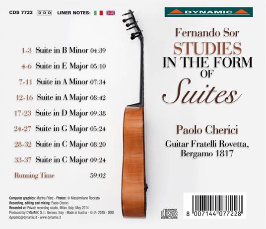 Studi in forma di suite - CD Audio di Joseph Fernando Macari Sor - 2