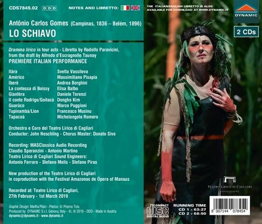 Lo Schiavo - CD Audio di John Neschling,Antonio Carlos Gomes - 2