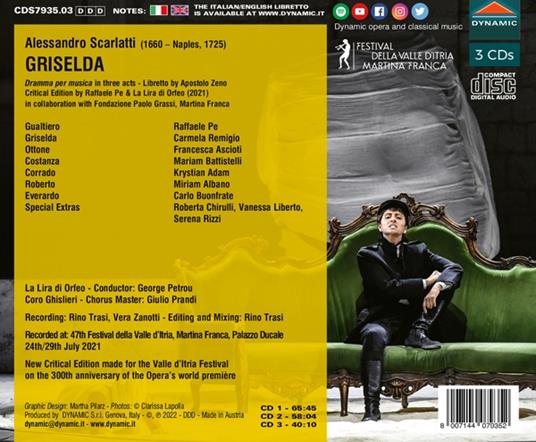 Griselda - CD Audio di Alessandro Scarlatti - 2