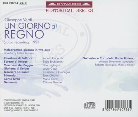 Un giorno di regno - CD Audio di Giuseppe Verdi - 2
