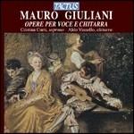 Opere per voce e chitarra - CD Audio di Mauro Giuliani